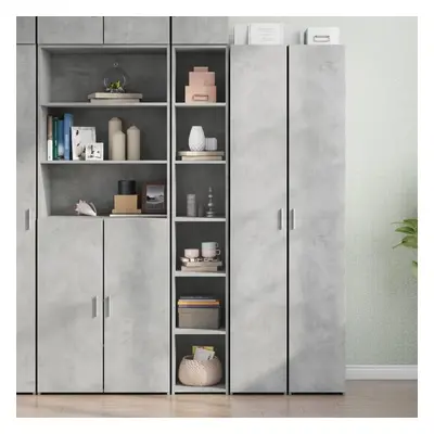 Skříň highboard betonově šedá 30 x 41 x 185 cm kompozitní dřevo