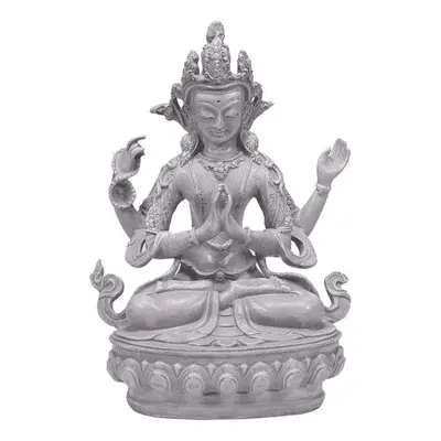 Milujeme Kameny Buddha soucitu - soška Feng Shui - šedá