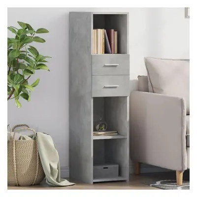 Skříň highboard betonově šedá 30x42,5x124 cm kompozitní dřevo