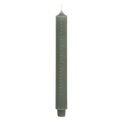 Zelená adventní svíčka s čísly 1-24 Advent Candle - Ø 3*29cm / 20h