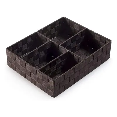 Organizér na prádlo a doplňky Compactor TEX - 5 dílný, 32 x 25 x 8 cm, čokoládový