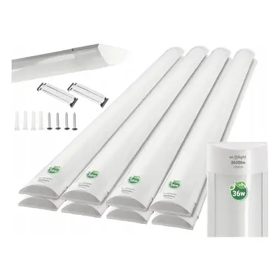 ECOLIGHT 8x LED svítidlo slim - 36W - 120cm - MARS - neutrální bílá