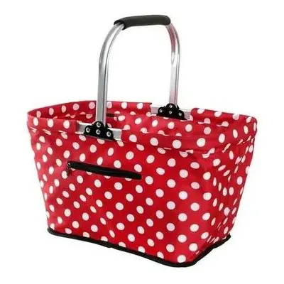 Toro Skládací nákupní košík Dots 48 x 28 x 28 cm