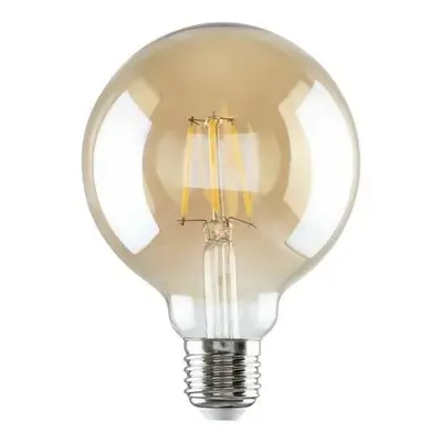 Rabalux Dekorativní LED filament žárovka, jantarová, E27, G95, 5,4W, 510lm, 2700K, 20000h.