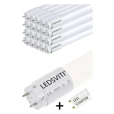 LEDsviti 20KS LED trubice T8 120cm 18W 6000K studená bílá (25525)