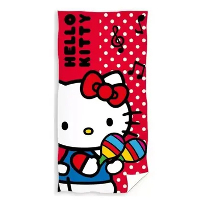 Carbotex osuška Hello Kitty Malá Hudebnice 70x140 cm