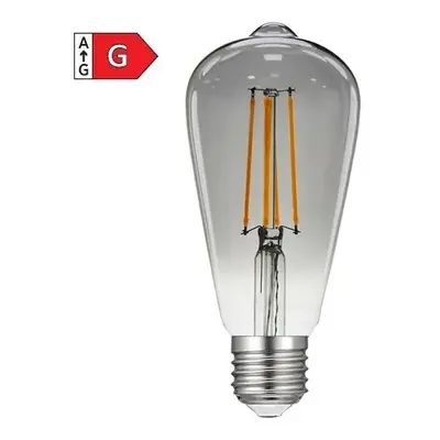 Diolamp LED Filament žárovka Smoky ST64 8W/230V/E27/1800K/400Lm/360°