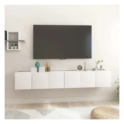 vidaXL Závěsné TV skříňky 3 ks bílé 60x30x30 cm