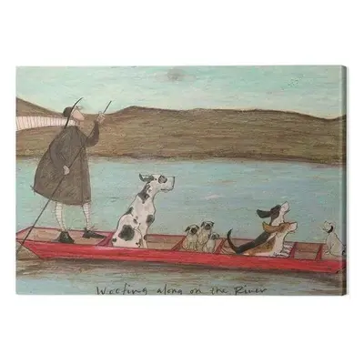 Obraz na plátně Sam Toft - Woofing Along on the Rinver