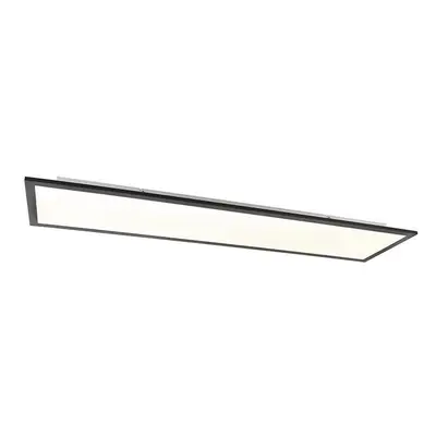 Moderní stropní svítidlo černé vč. LED 120 cm - Liv