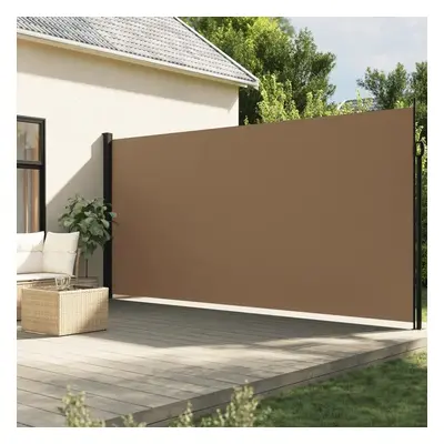 Zatahovací boční markýza taupe 220 x 600 cm