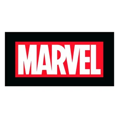 Bavlněná plážová osuška MARVEL Logo - 100% bavlna, froté s gramáží 320 gr./m² - 70 x 140 cm