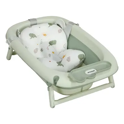 AIYAPLAY 2er -Set Babybadewanne, faltbar Baby Bathtub mit Gestell, rutschfest Babywanne mit Bade