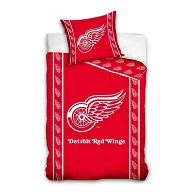 Hokejové ložní povlečení NHL Detroit Red Wings - 100% bavlna - 70x90 cm + 140x200 cm