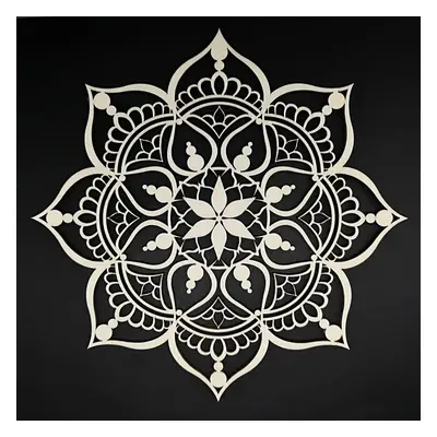 AMADEA Dřevěný obrázek k vymalování mandala 20 cm