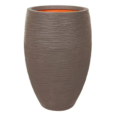 Capi Nature Rib NL Vase Elegant Deluxe Warm Taupe Ø 56 cm / V 85 cm