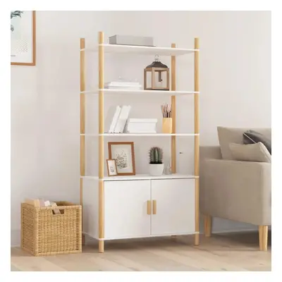 Skříň highboard bílá 80x40x153 cm ompozitní dřevo