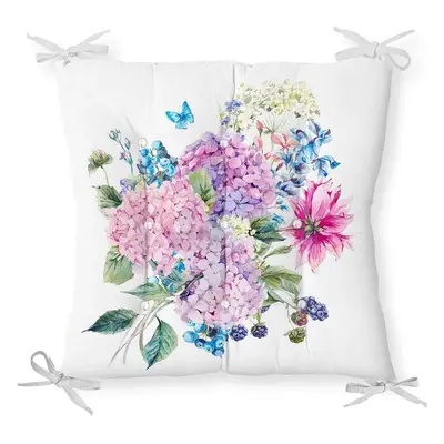 Podsedák s příměsí bavlny Minimalist Cushion Covers Bouquet, 40 x 40 cm