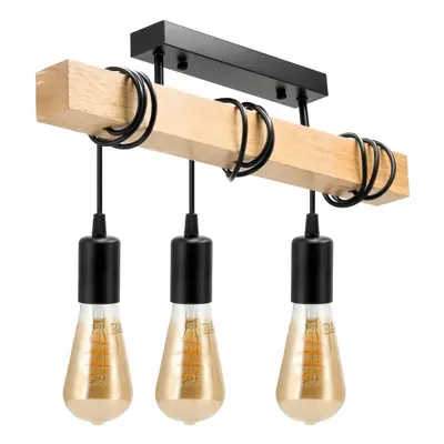 BERGE LED závěsné stropní svítidlo 3x E27 Loft