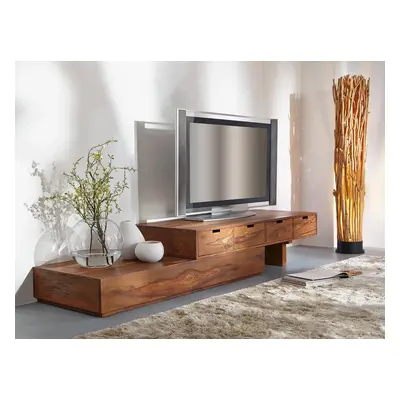 furniture-nabytek.cz - Masivní tv stolek z dřeva palisandr 260x40x60