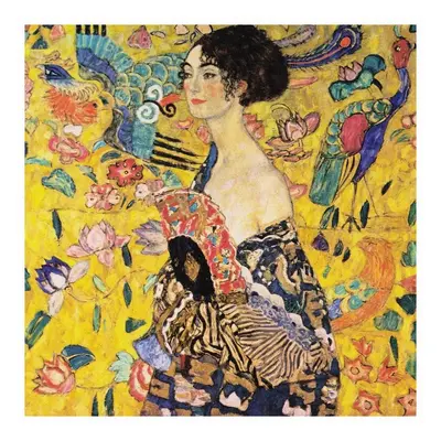 Obrazová reprodukce Woman with a fan, Gustav Klimt