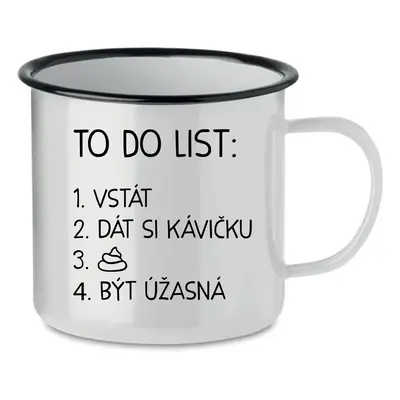 TO DO LIST: BÝT ÚŽASNÁ - bílý plecháček 350 ml