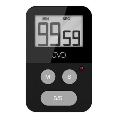 JVD Černá digitální kuchyňská minutka JVD DM269.2