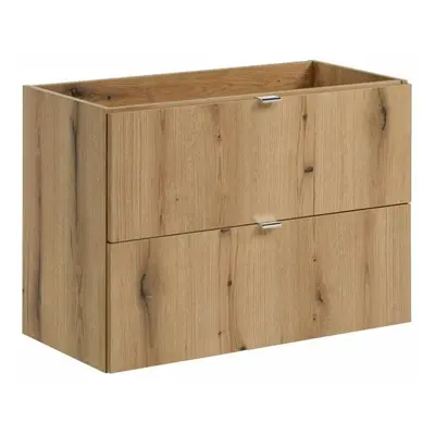 COMAD Závěsná skříňka pod umyvadlo - NOVA 82-80-2S oak, šířka 80 cm, dub evoke