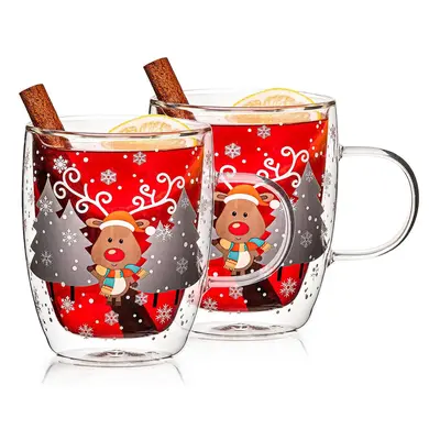 4Home Termo sklenice Mug Reindeer Hot&Cool 270ml, 2 ks