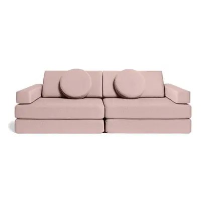 Rozkládací dětská pěnová pohovka a bunker SHAPPY PLAY SOFA ORIGINAL více barev Barva: Soft Pink