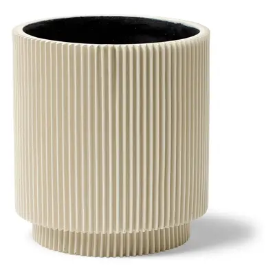 Capi Nature Groove Special Vase Cylinder Beige Ø 19 cm / V 21 cm