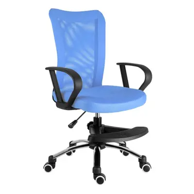 Dětská židle Neoseat WOW s podnoží — látka, světle modrá