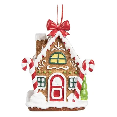 Závěsná ozdoba perníková chaloupka Gingerbread House - 7*5*9 cm