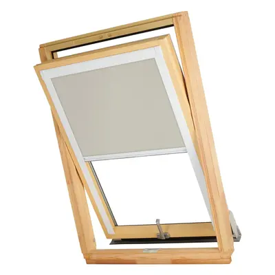 Dekodum Termoizolační roleta na střešní okno typu VELUX MK06/M06/306 Barva látky: Pearl Silver, 