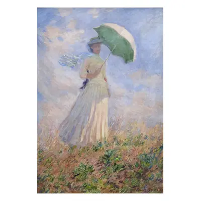 Obrazová reprodukce Woman with a Parasol turned to the Right, 1886, Claude Monet