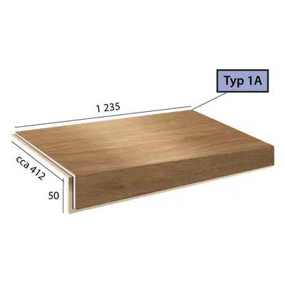 Vinylové schody Ecoline Step 1A - 9555 Dub bush