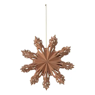 Broste, Papírová vločka SNOWFLAKE 15cm | hnědá