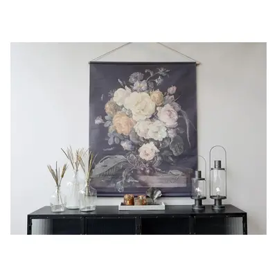 Nástěnná vintage mapa s květy Floral print II - 124*145 cm