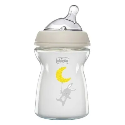 CHICCO Láhev kojenecká Natural Feeling 250ml, 0m+ Sklo