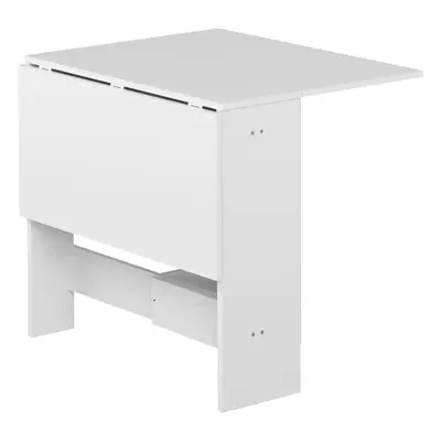 Rozkládací jídelní stůl s bílou deskou 76x28 cm Papillon – TemaHome