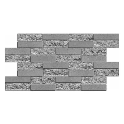 3D obkladový omyvatelný panel PVC Cihla obkladová beton (490 x 980 mm)