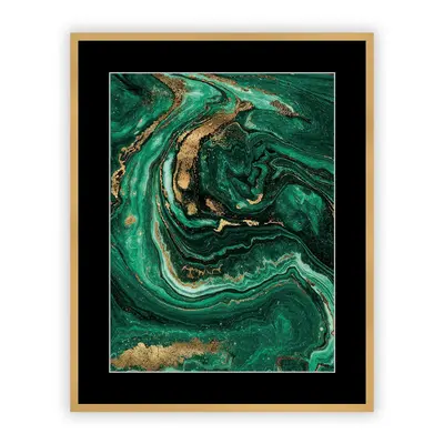 Obraz Abstract Green&Gold I 40 x 50 cm