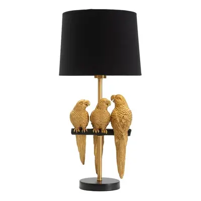 Černá stolní lampa Mauro Ferretti Parrots