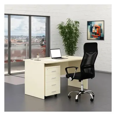 Sestava kancelářského nábytku SimpleOffice 1, 140 cm, bříza