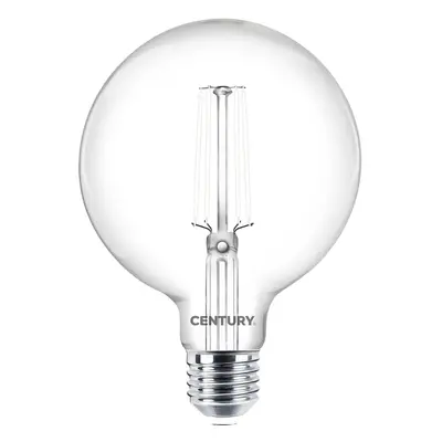 Designová LED žárovka CENTURY Globe 9W E27 4000K bílé vlákno