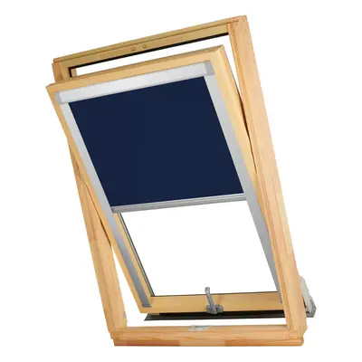 Dekodum Termoizolační roleta na střešní okno typu VELUX MK06/M06/306 Barva látky: Navy Silver, B