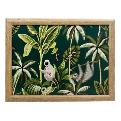 Podnos na nohy Jungle Black - 43*33*7cm