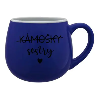 KÁMOŠKY SESTRY - modrý keramický hrníček 300 ml