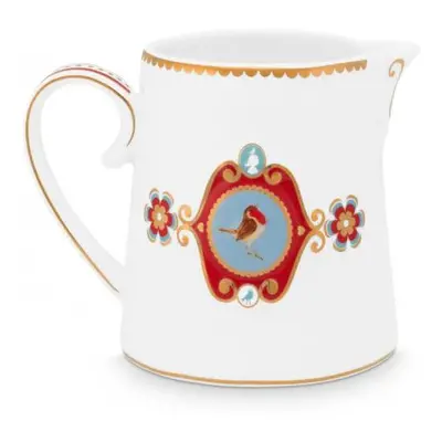 Pip Studio Love Birds Medallion mlékovka 270ml, bílá