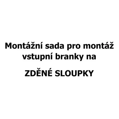 Montážní sada 10 ks kotev pro vstupní branku